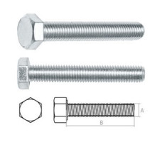 Болт М6х14 мм шестигр., цинк, кл.пр. 8.8, DIN 933 (20 шт в зип-локе) STARFIX