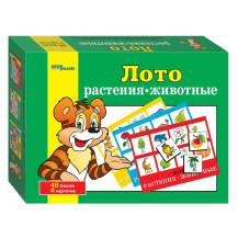 Лото "Растения-Животные""Степ Пазл" Лото "Растения-Животные""Степ Пазл"