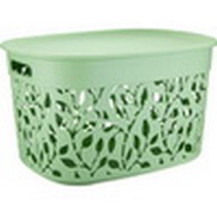 Коробка ФЛОРА25,0л (мята) с крышкой Коробка ФЛОРА25,0л (мята) с крышкой