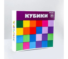 Игрушка Кубики Цветные 30шт