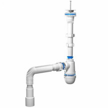 Сифон Ани 1 1/4"*40 с г/тр 40х40/50, нерж. выпуск, винт 85мм Сифон Ани 1 1/4"*40 с г/тр 40х40/50, нерж. выпуск, винт 85мм