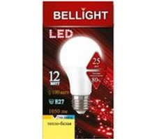 Лампа светодиодная BELLIGHT LED A60 12W 220V E27 3000К