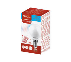 Лампа светодиодная АБВ LED лайт Шарик G45 6W 220V E14 6500K