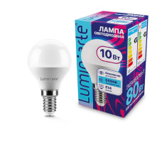 Лампа светодиодная LUMINARTE арт. LSTD-G45-10W6KE14
