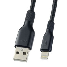 PERFEO Кабель для iPhone, USB - 8 PIN (Lightning), силикон, черный, длина 1 м., (I4318)/100 PERFEO Кабель для iPhone, USB - 8 PIN (Lightning), силикон, черный, длина 1 м., (I4318)/100