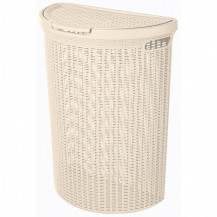 Корзина для белья "ECO Style" 460х265х610 мм (бежевый)