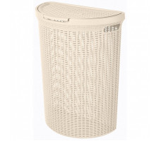 Корзина для белья "ECO Style" 460х265х610 мм (бежевый)