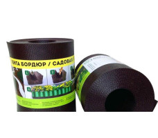 Лента бордюр садовая/газонная "Классика" (9м, h20см, корич.) (ДОМ МАСТЕРОВ)
