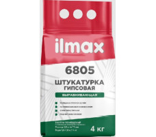 Защитно-отделочная штукатурка белая В М гипсовая 1 СС 0,63 «ilmax 6805», 4кг