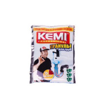 Средство для удаления засоров «KEMI professional - гранулы» П/Э пакет 70 гр. Средство для удаления засоров «KEMI professional - гранулы» П/Э пакет 70 гр.