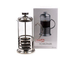 Кофейник с прессом стеклянный металлический, 0,35л арт. WY-S008-350 Китай