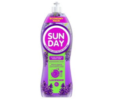 Средство для мытья посуды "Sunday Лаванда" парфюмированное 1 литр 1*6*120 ТУ
