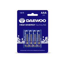 Батарейка AAA LR03 1,5V alkaline BL-4шт DAEWOO HIGH ENERGY Батарейка AAA LR03 1,5V alkaline BL-4шт DAEWOO HIGH ENERGY