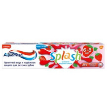 Aquafresh паста зубная 50 мл Splash со вкусом клубники и мяты Aquafresh паста зубная 50 мл Splash со вкусом клубники и мяты