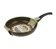 Сковорода алюминиевая PERFECTO LINEA серия Cook&Fun оливковый 24х5.5см арт.55-240025