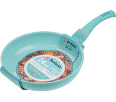 Сковорода алюминиевая с антипригарным покрытием Perfecto Linea Cook Fun, голубая 26х5,8 см. арт. 55-260220
