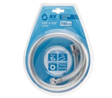 Шланг душевой AV Engineering PVC хром 150 см., 1/2" г-г арт. AVSSS-117