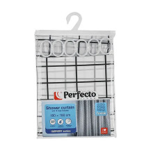 Шторка для ванной PERFECTO LINEA Harmony 180х180 см. арт. 36-118203