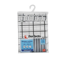 Шторка для ванной PERFECTO LINEA Harmony 180х180 см. арт. 36-118203