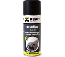 Смазка проникающая KRAFT "Жидкий ключ с MoS2" 400 мл., аэрозоль арт. KF012