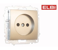 Розетка б/з, титан EL-BI Zena-Vega 609-011400-215