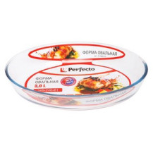 Форма из жаропрочного стекла, 3.0 л, овальная, 348х240х61 мм, PERFECTO LINEA Форма из жаропрочного стекла, 3.0 л, овальная, 348х240х61 мм, PERFECTO LINEA