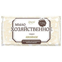 Мыло хозяйственное "Хвойное" 72% в уп., 200 г (LINOM) Мыло хозяйственное "Хвойное" 72% в уп., 200 г (LINOM)