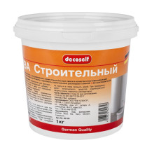 Клей ПВА строительный "DEKOSELF", 1 кг Клей ПВА строительный "DEKOSELF", 1 кг