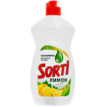 Sorti средство для мытья посуды жидкое 450г Лимон (1098-3)