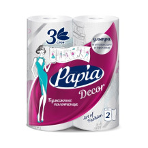 Полотенца бумажные Papia Decor 2 шт. Полотенца бумажные Papia Decor 2 шт.