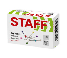 Булавки офисные STAFF EVERYDAY 28 мм 150 шт арт. 226760