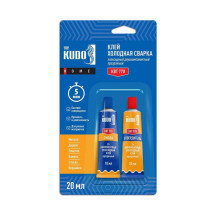 Клей эпоксидный KUDO HOME Двухкомпонентный прозрачный 0.02л арт.КВТ-770 Клей эпоксидный KUDO HOME Двухкомпонентный прозрачный 0.02л арт.КВТ-770