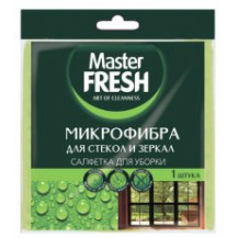Салфетка для стекол и зеркал Master FRESH микрофибра Салфетка для стекол и зеркал Master FRESH микрофибра