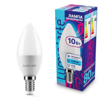 Лампа светодиодная LUMINARTE арт. LSTD-C37-10W6KE14 Лампа светодиодная LUMINARTE арт. LSTD-C37-10W6KE14