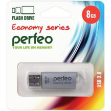 Perfeo USB флэш-диск 8GB E01 Silver economy series 10/100 Perfeo USB флэш-диск 8GB E01 Silver economy series 10/100