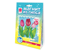 Магнит из гипса цветы Тюльпаны