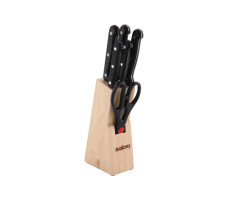 Набор ножей из нерж. стали 7 предметов с пласт. ручкой MAL-S01B 985308