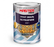Грунт-эмаль 3в1 молотковая серый 0,9л