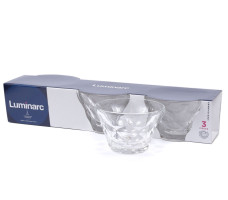 Набор креманок стекл. Iced Diamond 0.35л 3шт арт. P3581