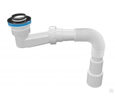 Сифон для душевого поддона AV Engineering Click-clack с гибкой трубой 1 1/2"-40/50 мм арт. AVE129724