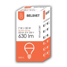 Лампа светодиодная BELSVET G45 7W/3000K/E14 Лампа светодиодная BELSVET G45 7W/3000K/E14