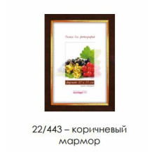 Рамка пласт. со стеклом коричневый мрамор 18х24 арт.22/443 Рамка пласт. со стеклом коричневый мрамор 18х24 арт.22/443