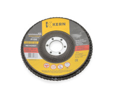 Круг шлифовальный лепестковый 125x22 мм, P120, конический, KERN