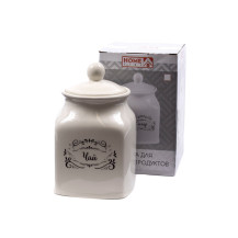 Банка для сып. продуктов керам. Чай 17см 0.95л арт. НС1810065-6.8ч Банка для сып. продуктов керам. Чай 17см 0.95л арт. НС1810065-6.8ч