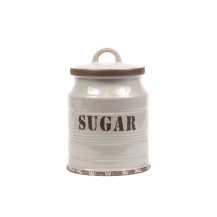Банка для сыпучих продуктов керамическая Sugar 0.8л арт. LF13297-Grey Банка для сыпучих продуктов керамическая Sugar 0.8л арт. LF13297-Grey