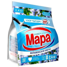 Стиральный порошок (автомат) Мара "Белавежскія кветкі" универсальный, 2,4 кг. Стиральный порошок (автомат) Мара "Белавежскія кветкі" универсальный, 2,4 кг.