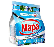 Стиральный порошок (автомат) Мара "Белавежскія кветкі" универсальный, 2,4 кг.
