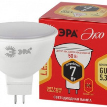 Лампа ECO LED MR16-7W-827-GU5.3 ЭРА (диод, софит, 7Вт, тепл., GU5.3) Лампа ECO LED MR16-7W-827-GU5.3 ЭРА (диод, софит, 7Вт, тепл., GU5.3)