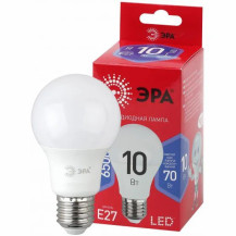 Лампа светодиодная ЭРА LED A60-10W-865-E27 R груша 10Вт холодный свет E27 Лампа светодиодная ЭРА LED A60-10W-865-E27 R груша 10Вт холодный свет E27