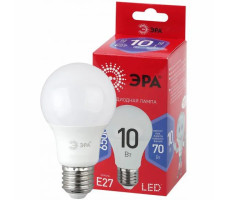 Лампа светодиодная ЭРА LED A60-10W-865-E27 R груша 10Вт холодный свет E27